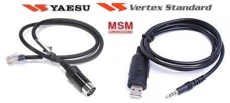 CABLES DE PROGRAMACION PARA YAESU - VERTEX