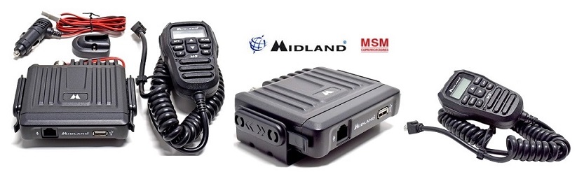 Radio Móvil CB Midland M5 Alan Multibanda AM FM 4W compacto de 40 Canales